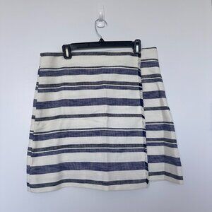 Ann Taylor Loft Skirt, Blue & White, Size 12